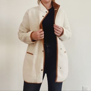 Sherpa and faux suede Jacket